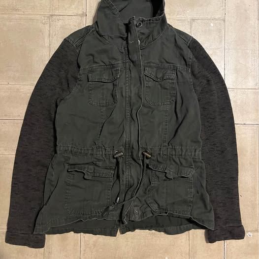 Ashley Brand Womens Multiple Pocket Green Jacket Size Small